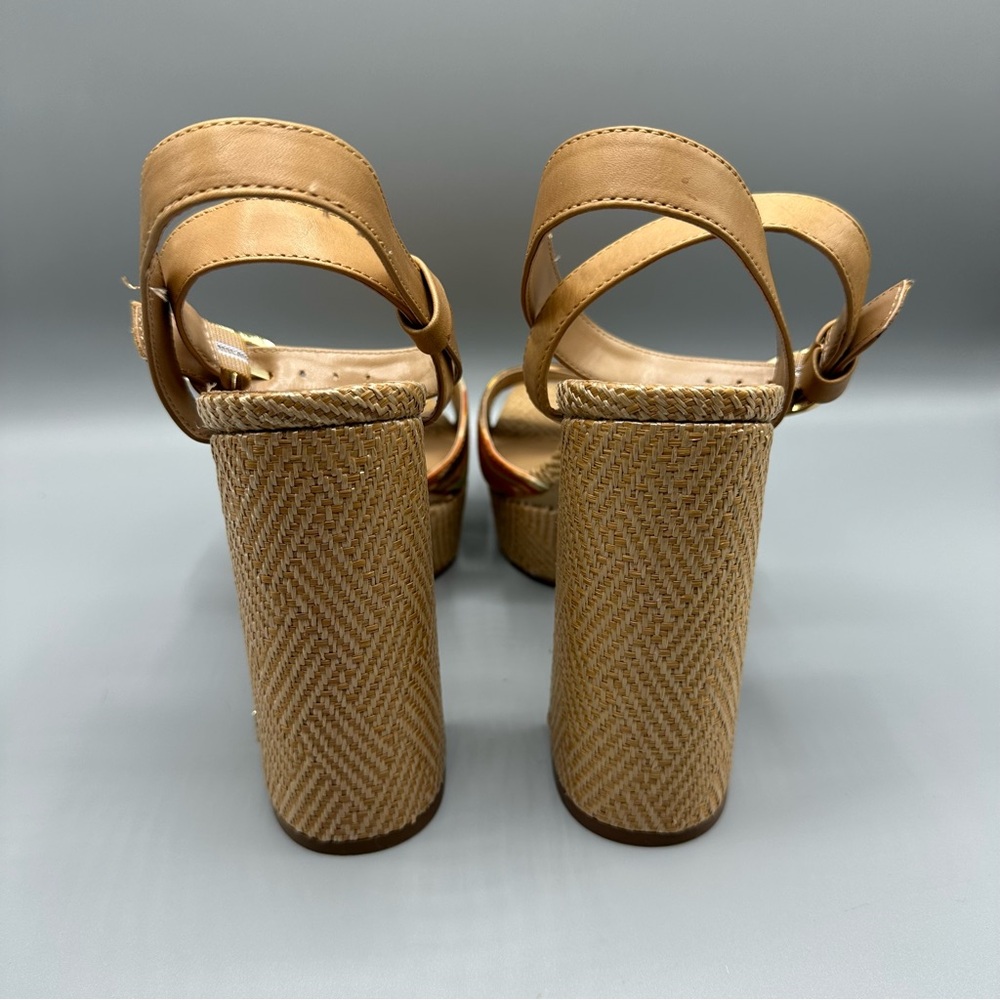 Sam Edelman Nolita Heeled Sandal Shoes Women’s Size 10 Orange Brown - Picture 10 of 16